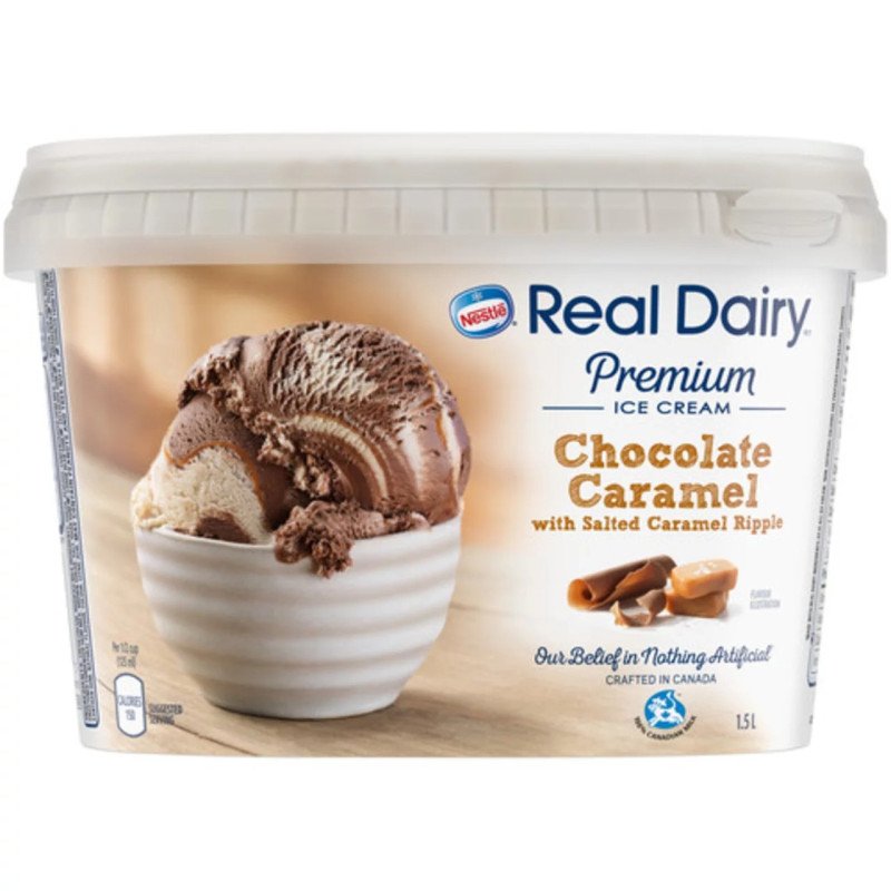 Nestle Real Dairy Ice Cream Chocolate Caramel 1.5 L