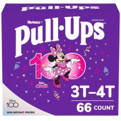 Huggies Pull-Ups Disney Minnie Training Pants Girls 3T-4T 66's