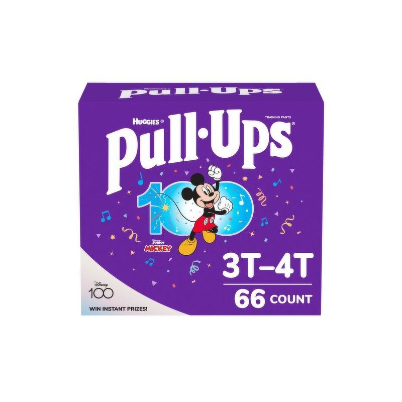 Huggies Pull-Ups Disney Mickey Training Pants Boys 3T-4T 66's