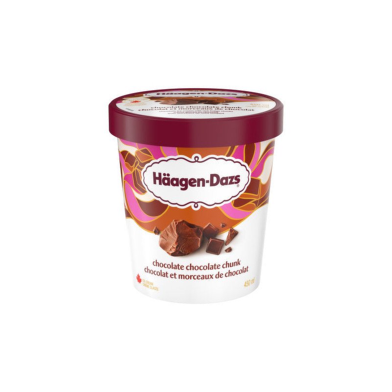 Haagen Dazs Ice Cream Chocolate Chocolate Chunk 450 ml