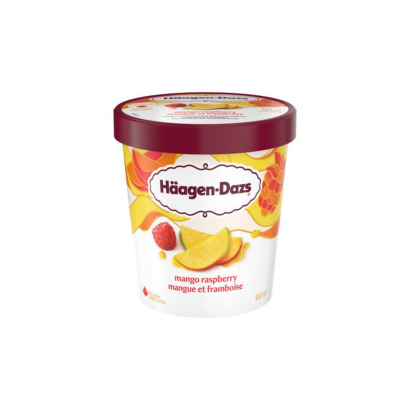 Haagen Dazs Ice Cream Mango Raspberry 450 ml