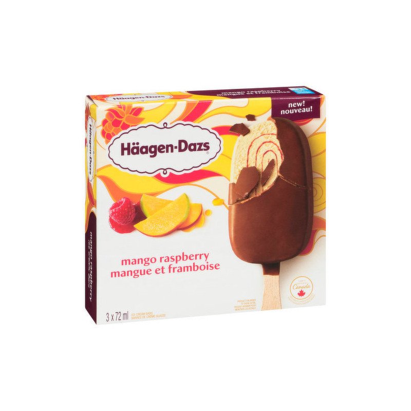 Haagen Dazs Extraaz Mango Raspberry 3 x 72 ml