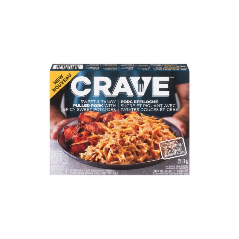 Crave Sweet & Tangy Pulled Pork with Spicy Sweet Potatoes 283 g