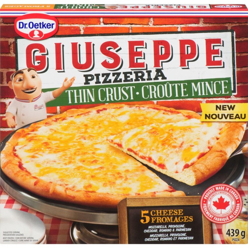 Dr. Oetker Giuseppe Pizza Thin Crust 5 Cheese 439 g