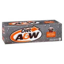 A&W Diet Root Beer 12 x 355 ml
