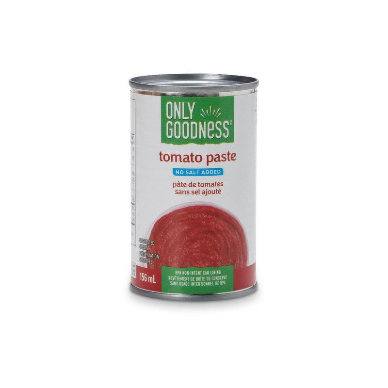 Only Goodness Tomato Paste No Salt Added 156 ml