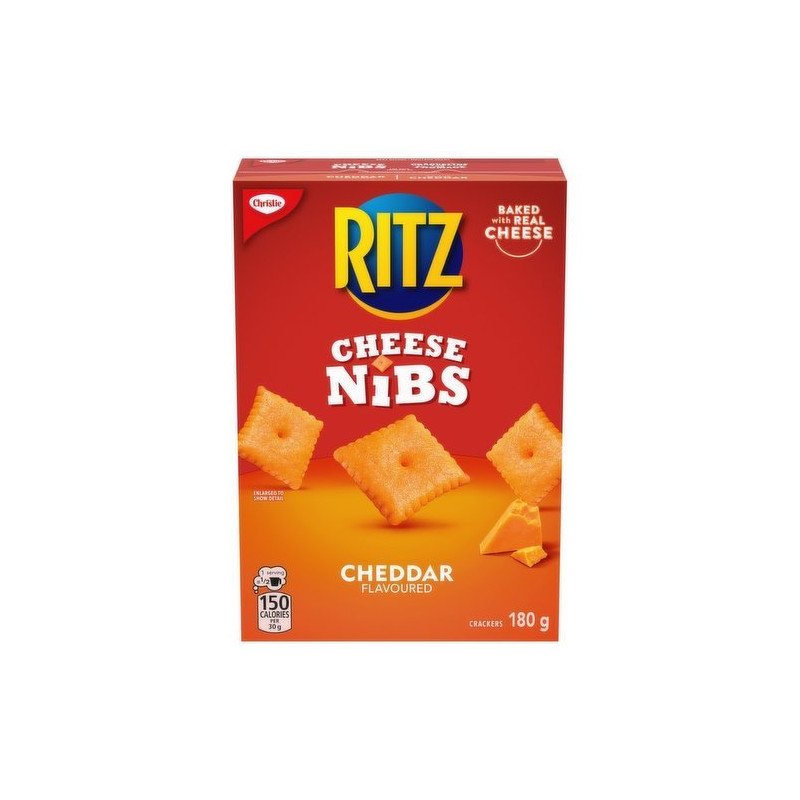 Christie Ritz Cheese Nibs Crackers Cheddar 180 g