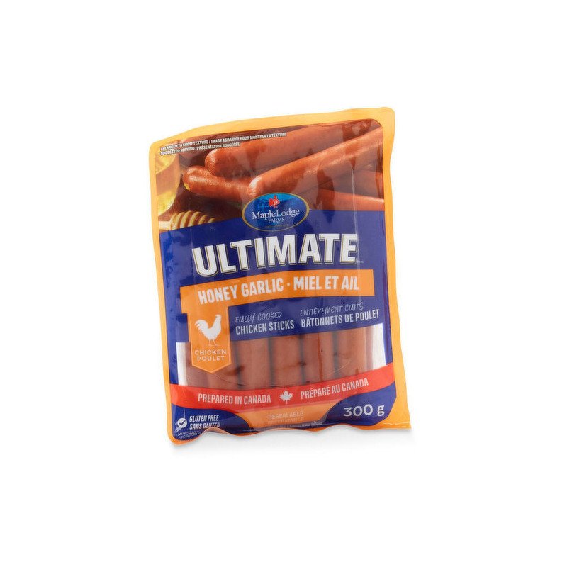 Maple Lodge Farms Ultimate Chicken Sticks Honey Garlic 300 g