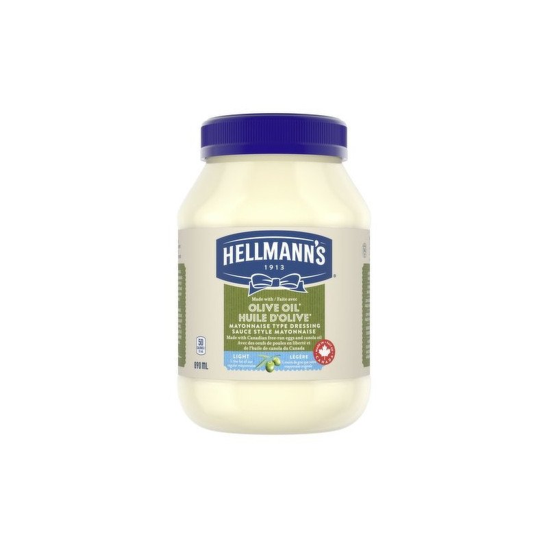 Hellmann's Mayonnaise with Olive Oil Light 890 ml