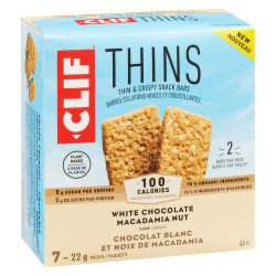Clif Bar Thin & Crispy Snack Bars White Chocolate Macadamia Nut 7 x 22 g