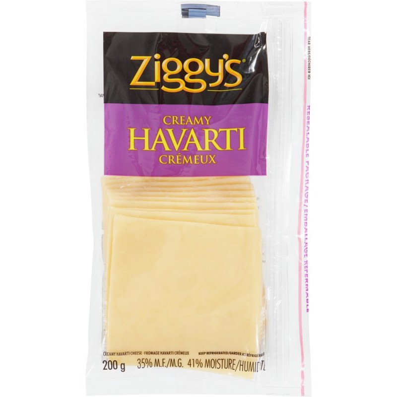 Ziggy's Cheese Slices Creamy Havarti 200 g