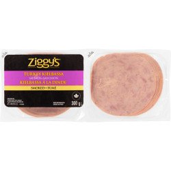 Ziggy's Sliced Deli Meat Smoked Turkey Kielbasa 300 g