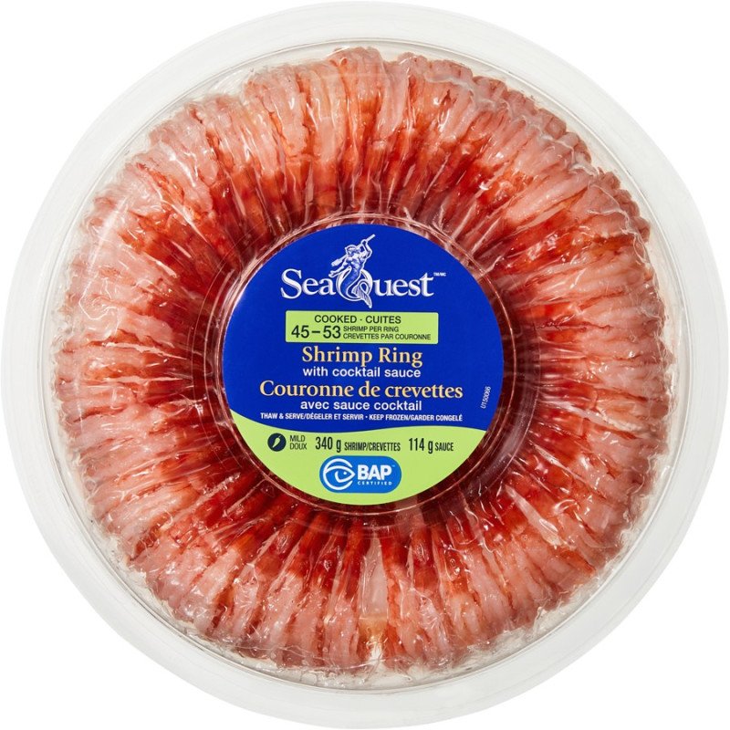 SeaQuest Shrimp Ring 45-53's 454 g