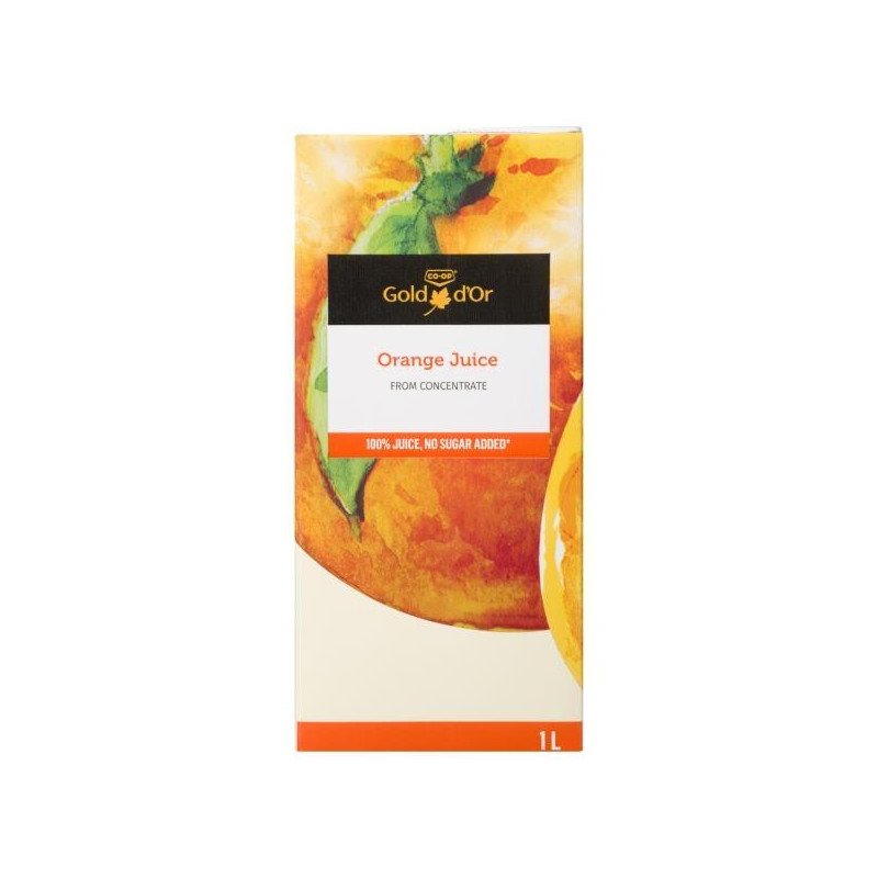Co-op Gold 100% Juice No Sugar Added Orange Juice 1 L