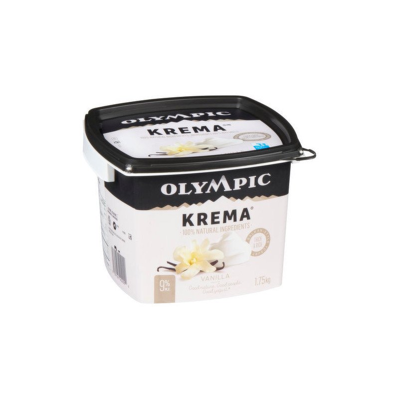 Olympic Krema Greek Vanilla 9% Yogurt 1.75 kg