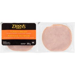 Ziggy's Sliced Deli Meat Extra Lean Cooked Turkey Breast 300 g