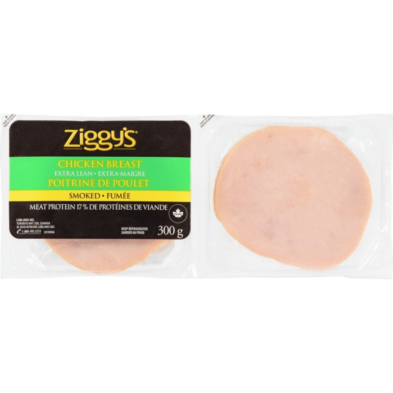 Ziggy's Sliced Deli Meat Smoked Chicken Breast Extra Lean 300 g