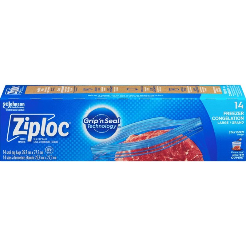 Ziploc Grip'n Seal Freezer Bags Large 14's