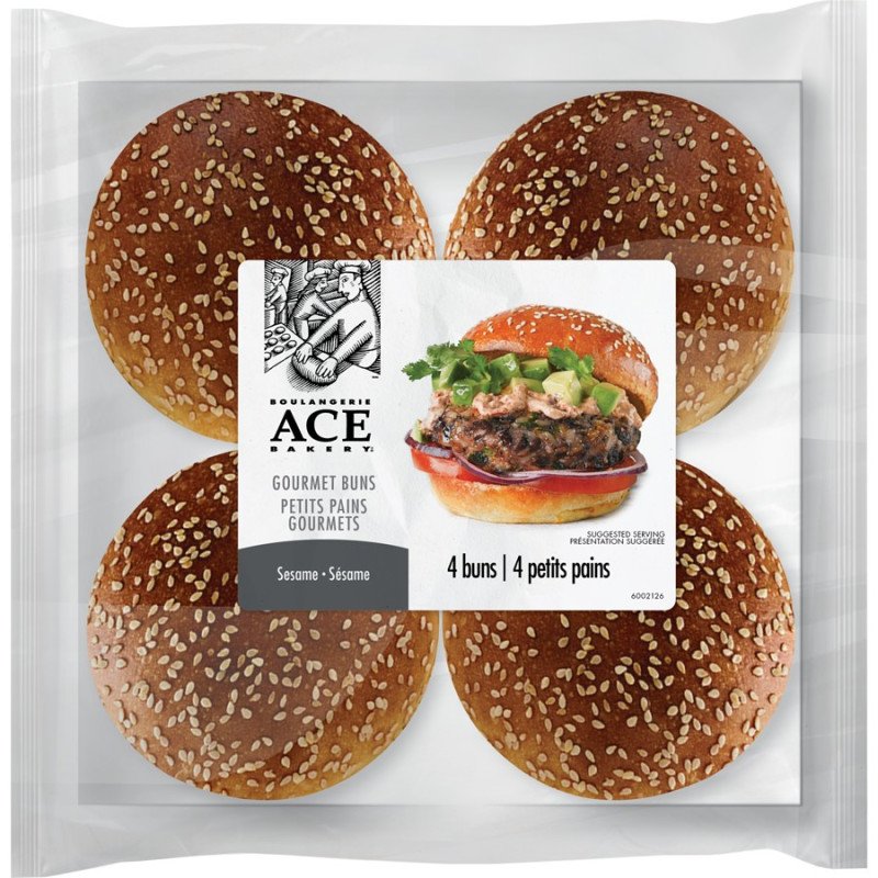 ACE Bakery Iconic Sesame Gourmet Hamburger Buns 260 g