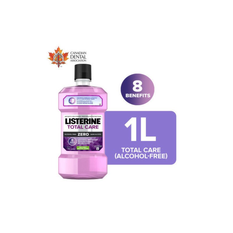 Listerine Total Care Zero Mild Mint Mouthwash 1 L