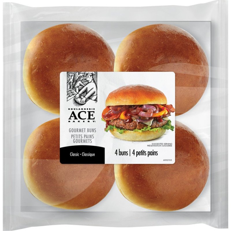 ACE Bakery Gourmet Classic Hamburger Buns 4's 296 g