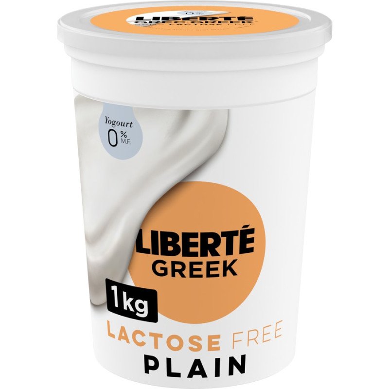 Liberte Greek Lactose Free Plain 0% Yogurt 1 kg