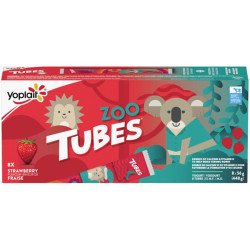 Yoplait Tubes Zoo Strawberry Flavour 8 x 56 g