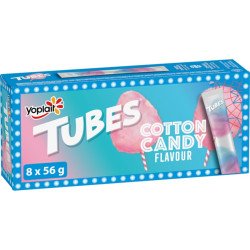 Yoplait Tubes Cotton Candy Flavour 8 x 56 g