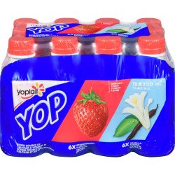 Yop Yogurt Drink Strawberry Vanilla 12 x 200 ml