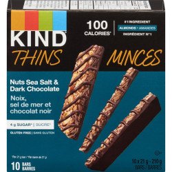 Kind Thins Nuts Sea Salt & Dark Chocolate Bars 10’s