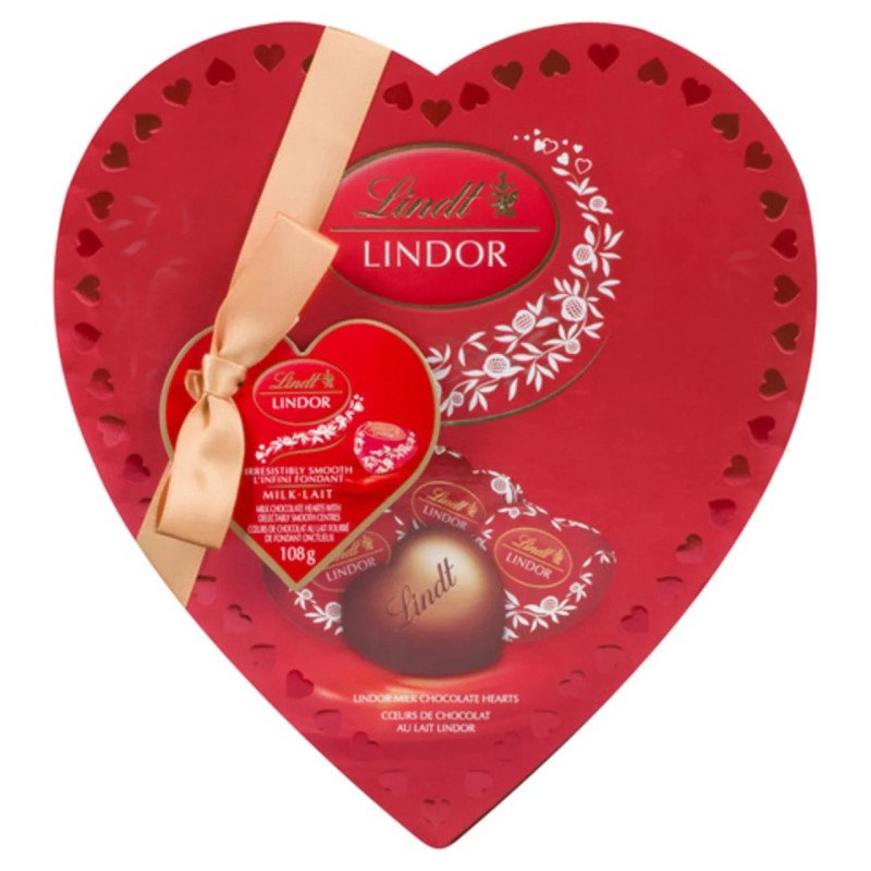 Lindt Lindor Irresistably Smooth Amour Heart Milk Chocolate 108 g