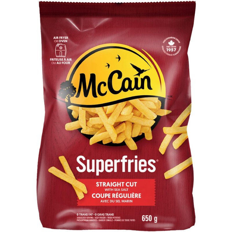 McCain Superfries Straight Cut with Sea Salt 650 g