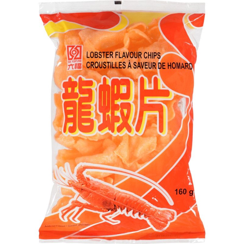 Six Fortune Lobster Flavour Chips 160 g
