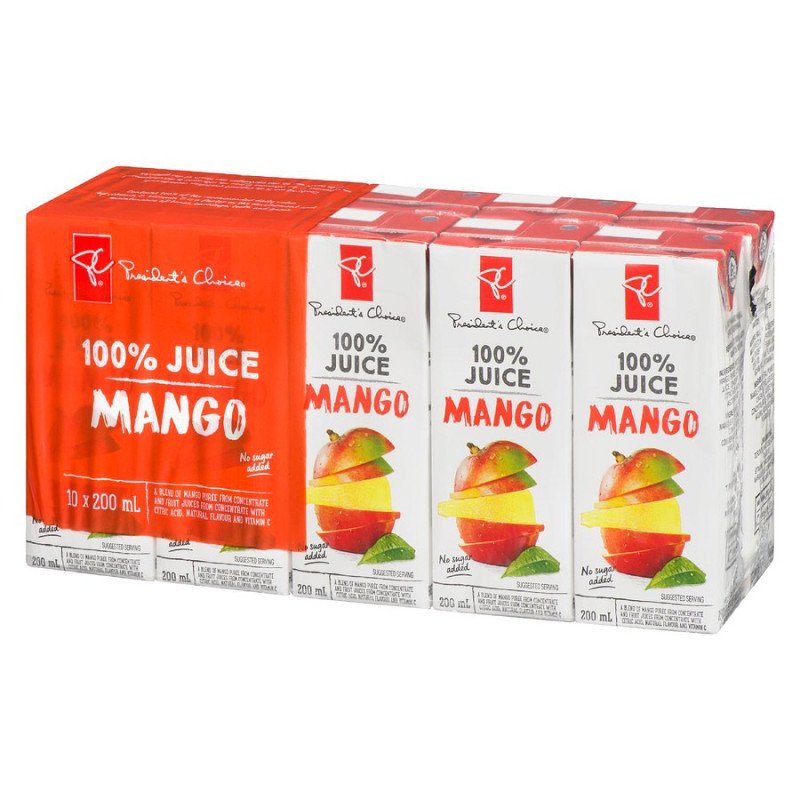 PC 100% Juice Mango Juice 10 x 200 ml