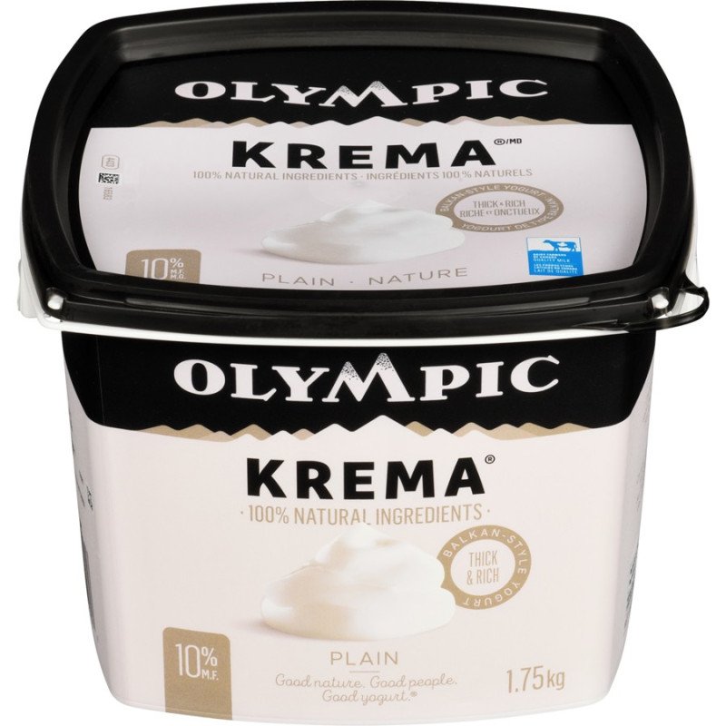 Olympic Krema Greek Plain 10% Yogurt 1.75 kg