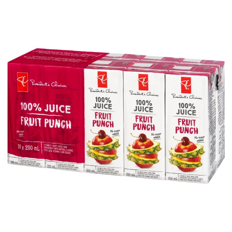 PC 100% Juice Fruit Punch 10 x 200 ml