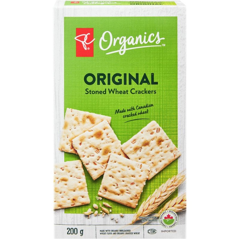 PC Organics Original Stoned Wheat Crackers 200 g