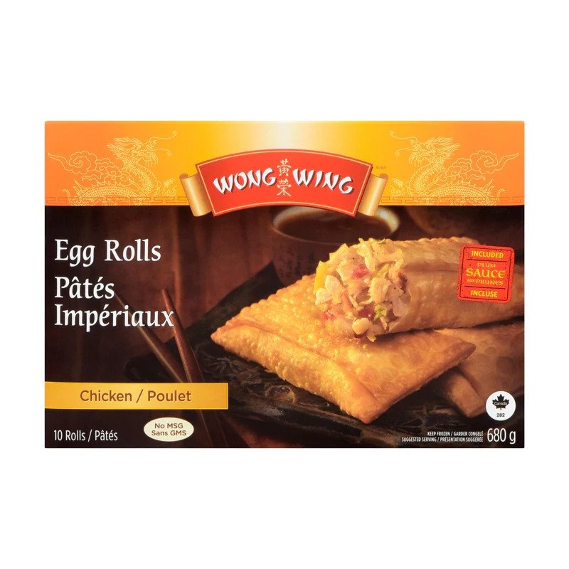 Wong Wing Egg Rolls Chicken 680 g