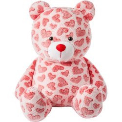 27” Hearts Bear Plushy Red