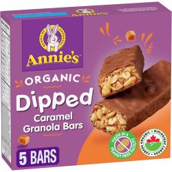 Annie’s Organic Dipped Caramel Granola Bars 5 x 26 g