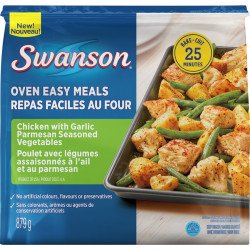 Swanson Oven Easy Meals Chicken with Garlic Parmesan Seasoned Vegetables 879 g