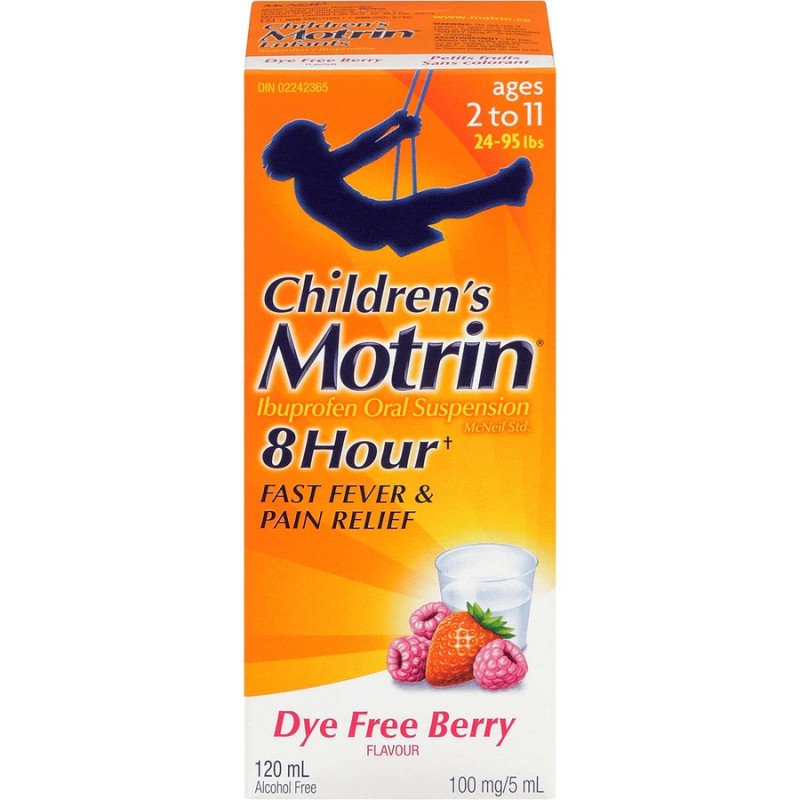 Motrin Children's Ibuprofen Oral Suspension Berry 120 ml