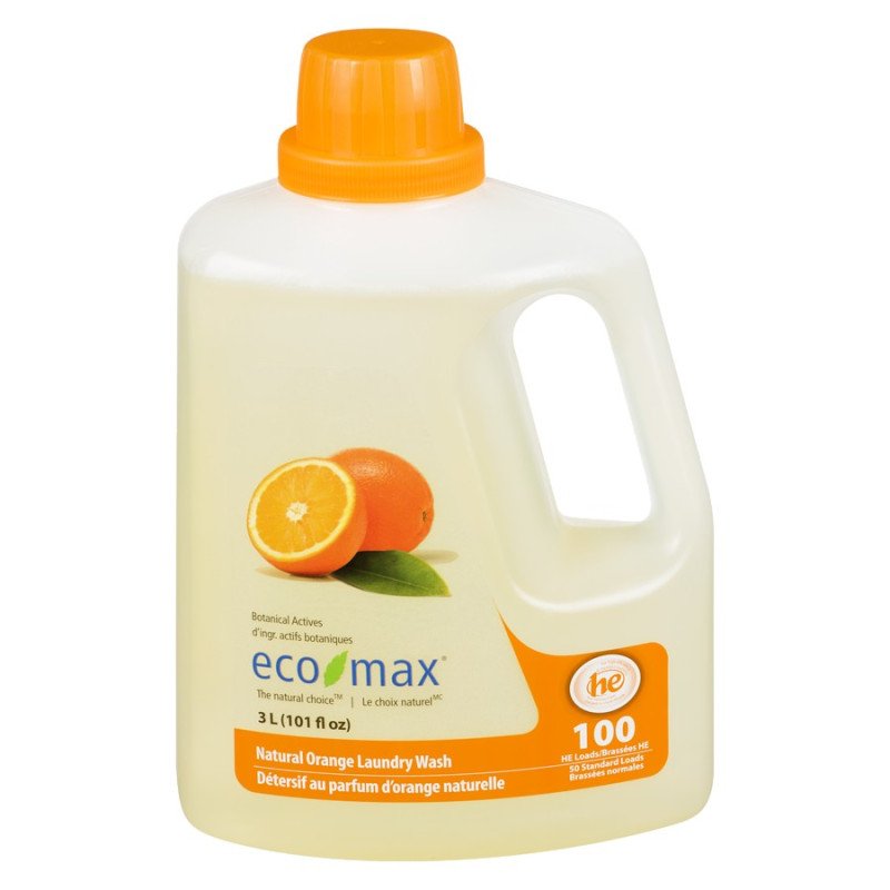 Eco-Max Natural Laundry Wash Orange 100 Loads