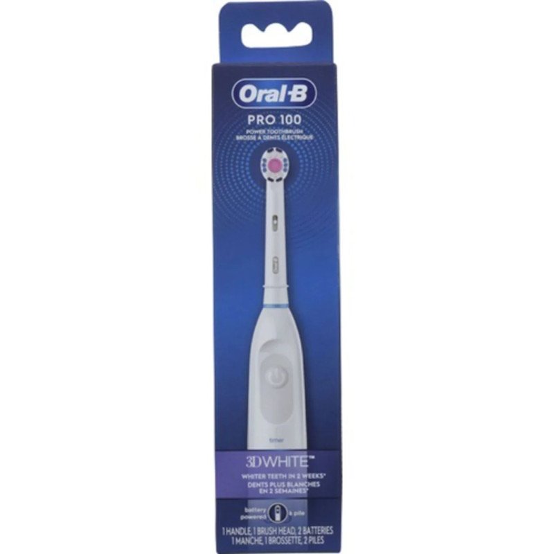 Oral-B Pro 100 Power Toothbrush 3D White each
