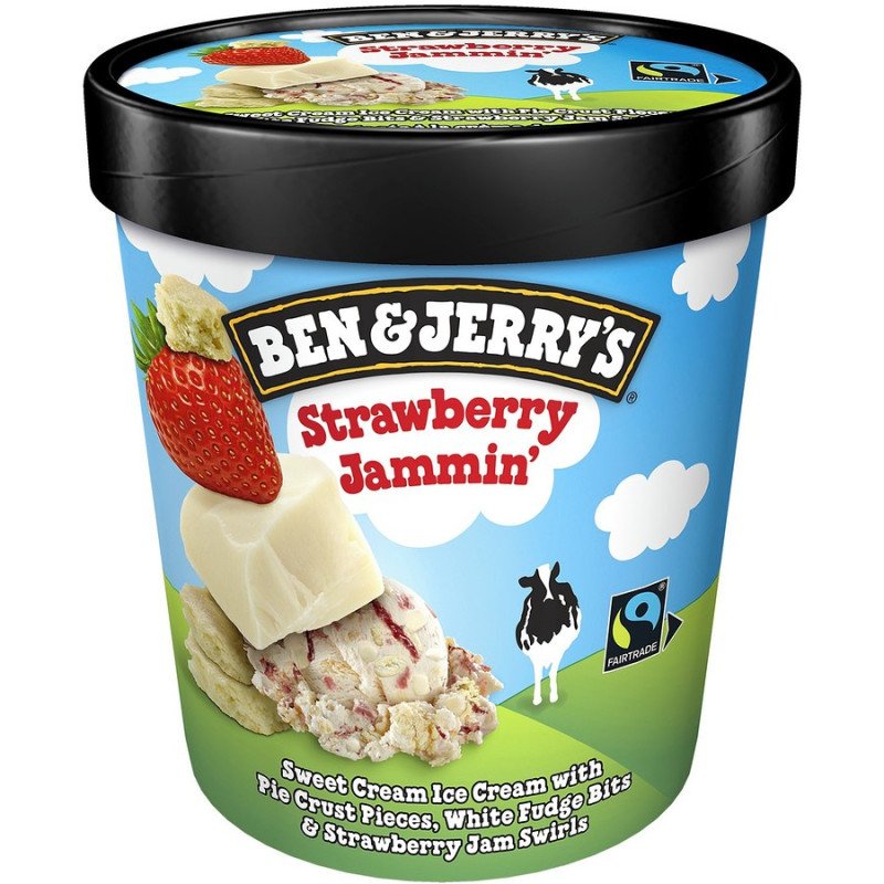 Ben & Jerry's Ice Cream Strawberry Jammin' 473 ml