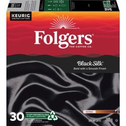 Folgers Black Silk Dark Roast Coffee K-Cups 30's