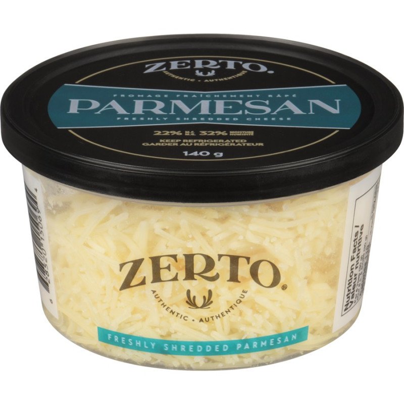 Zerto Shredded Parmesan Cheese 140 g
