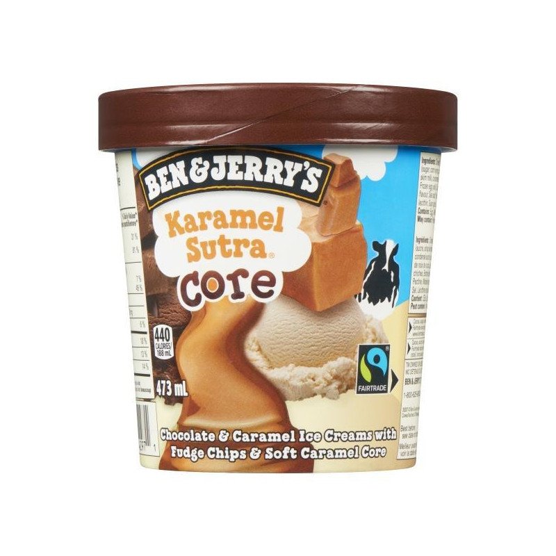 Ben & Jerry's Ice Cream Karamel Sutra Core 473 ml