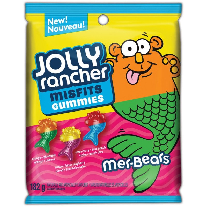 Jolly Rancher Misfits Gummies Mer-Bears 182 g