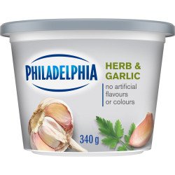 Kraft Philadelphia Cream Cheese Herb & Garlic 340 g